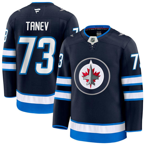 Men's Winnipeg Jets #73 Brandon Tanev Fanatics Navy Home Player Jersey